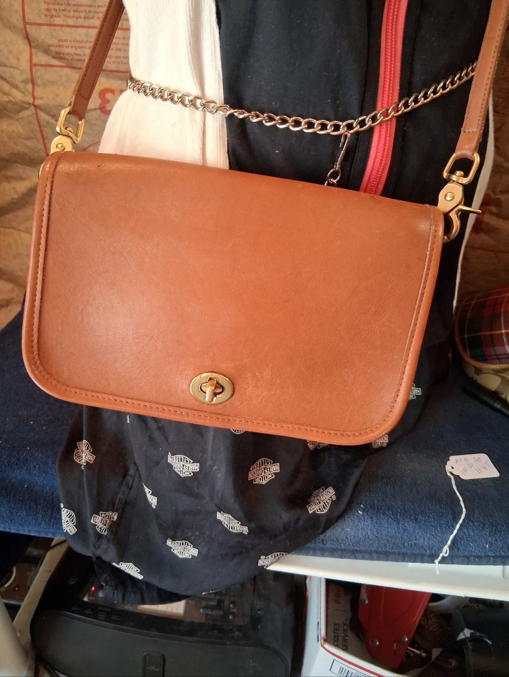 Vintage Coach All Leather  Pocket Purse - Picture 9 of 11